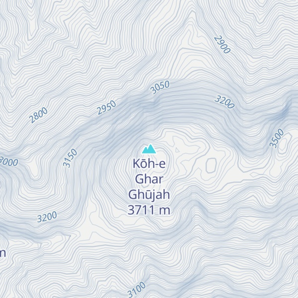 Map of Kōh-e Ghar Ghūjah