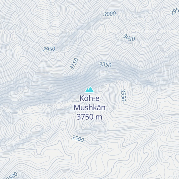 Map of Kōh-e Mushkān