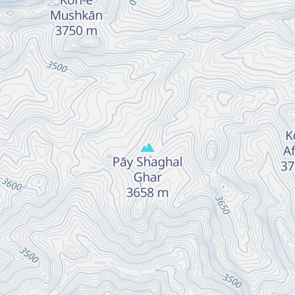 Map of Pāy Shaghal Ghar