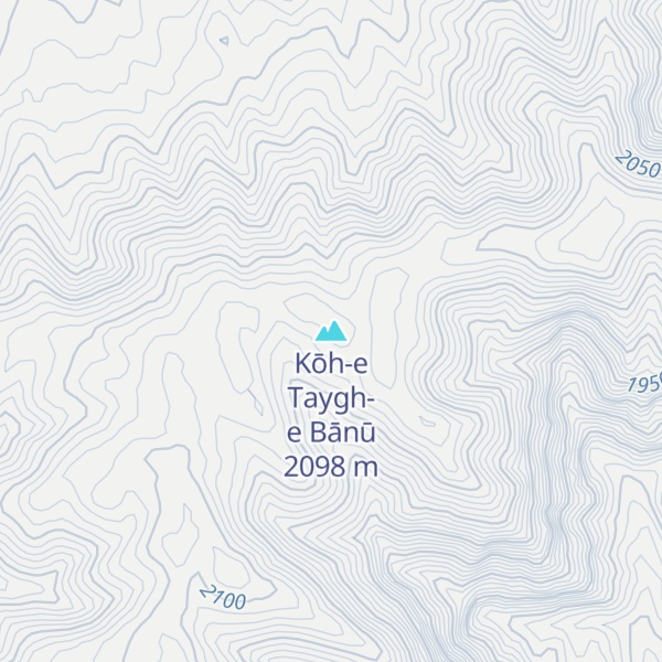 Map of Kōh-e Taygh-e Bānū