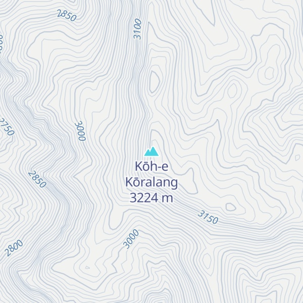 Map of Kōh-e Kōralang