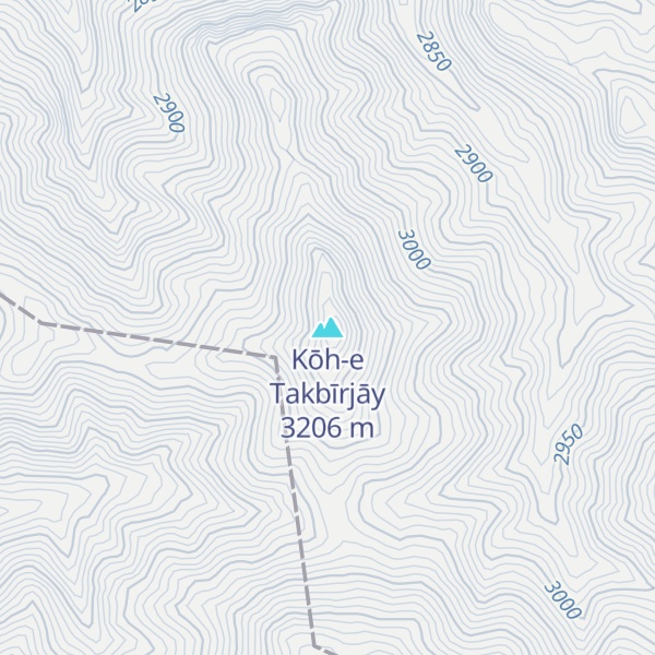 Map of Kōh-e Takbīrjāy