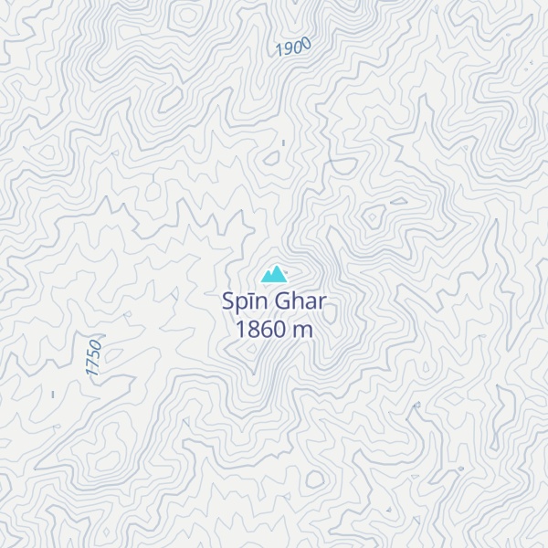 Map of Spīn Ghar