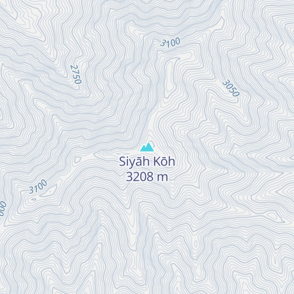 Map of Siyāh Kōh