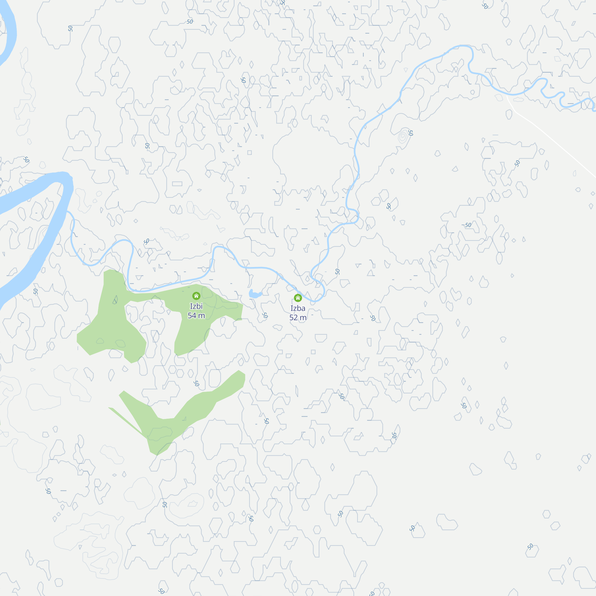 Izba map