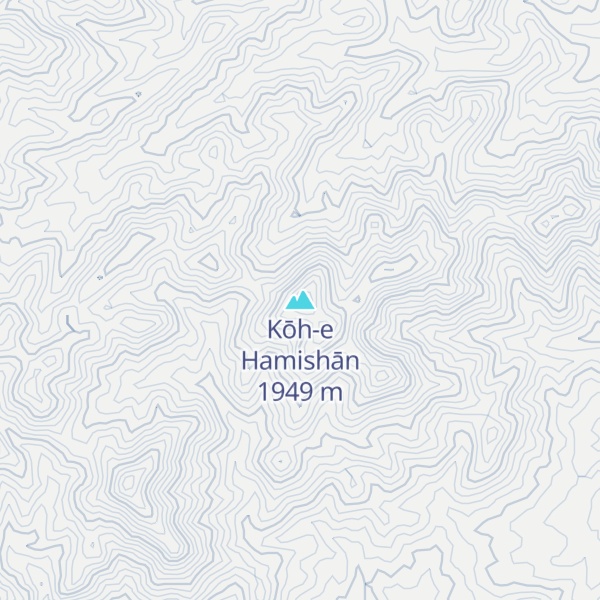 Map of Kōh-e Hamishān