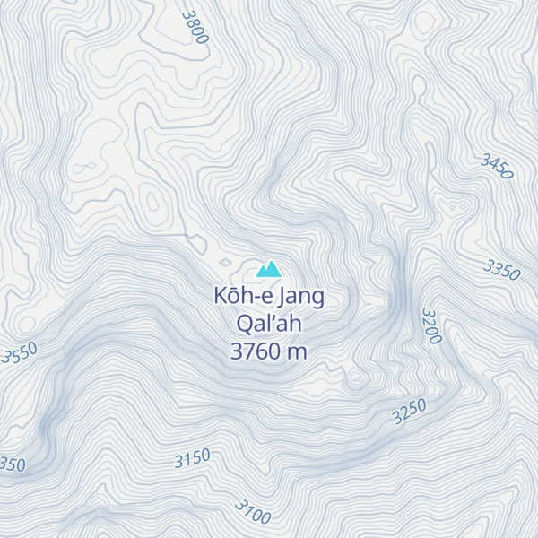 Map of Kōh-e Jang Qal‘ah