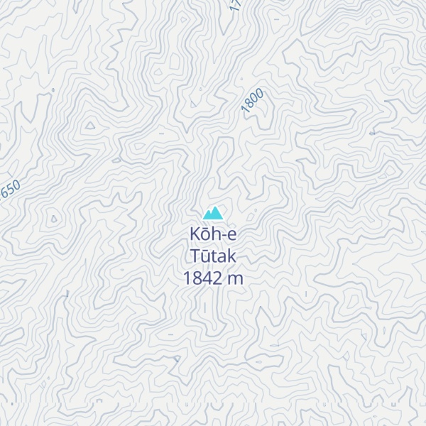 Map of Kōh-e Tūtak