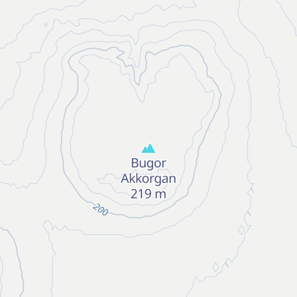 Map of Bugor Akkorgan