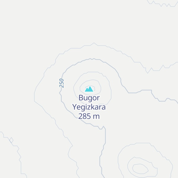 Map of Bugor Yegizkara