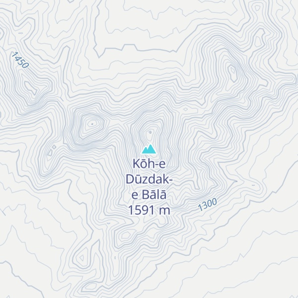 Map of Kōh-e Dūzdak-e Bālā