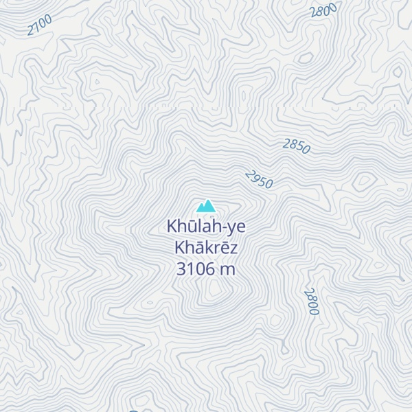 Map of Khūlah-ye Khākrēz