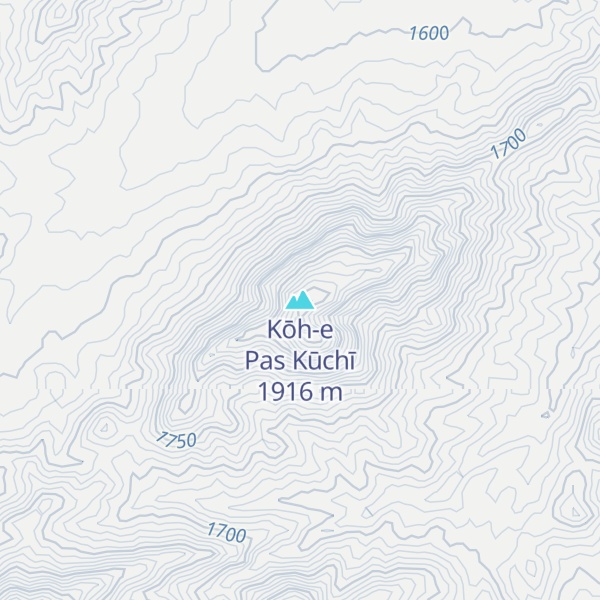 Map of Kōh-e Pas Kūchī