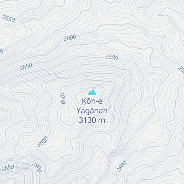 Map of Kōh-e Yagānah