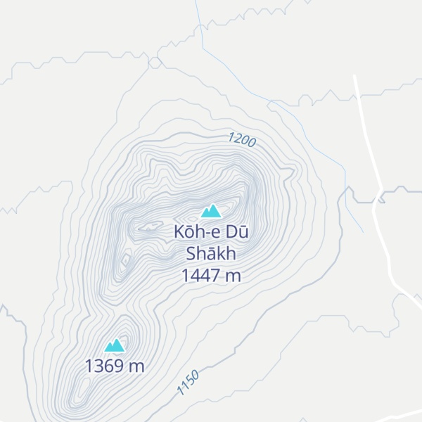 Map of Kōh-e Dū Shākh
