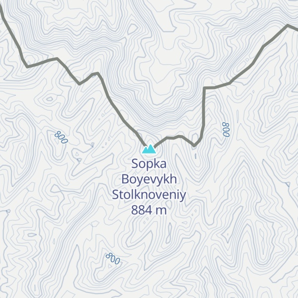 Map of Sopka Boyevykh Stolknoveniy