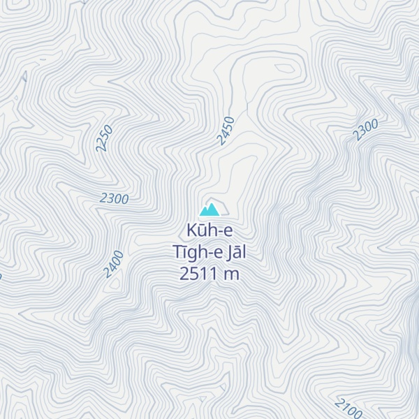 Map of Kūh-e Tīgh-e Jāl