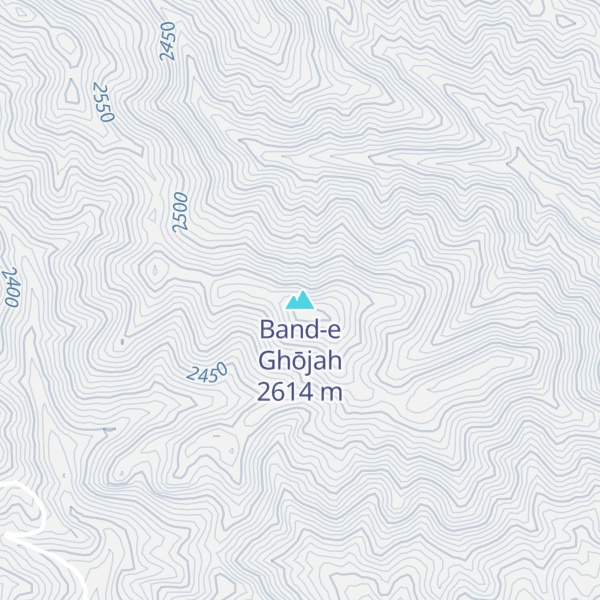 Map of Band-e Ghōjah