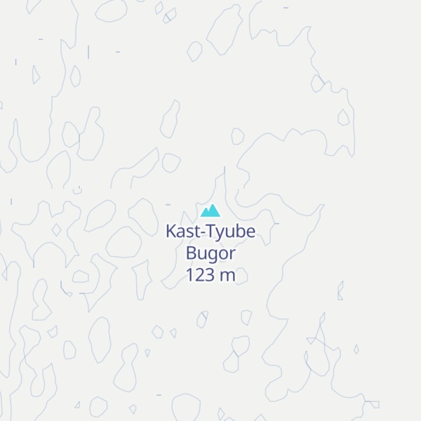 Map of Kast-Tyube Bugor
