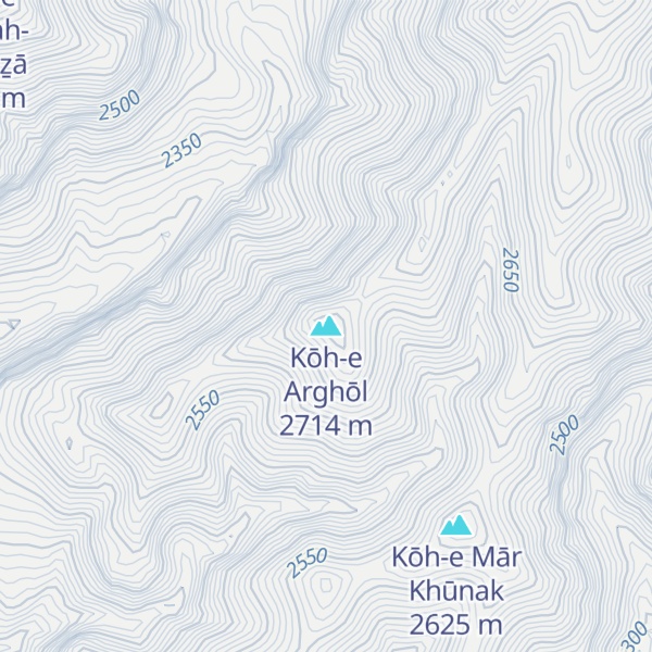 Map of Kōh-e Arghōl