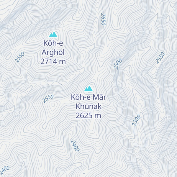 Map of Kōh-e Mār Khūnak