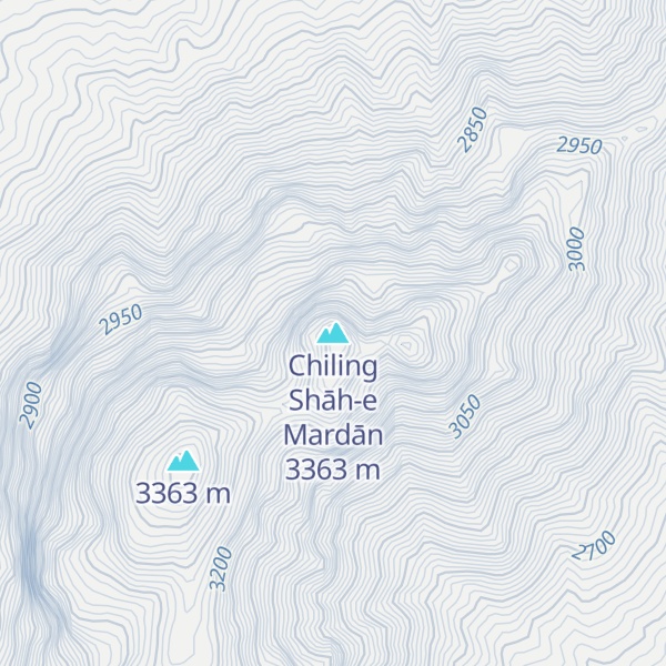 Map of Chiling Shāh-e Mardān