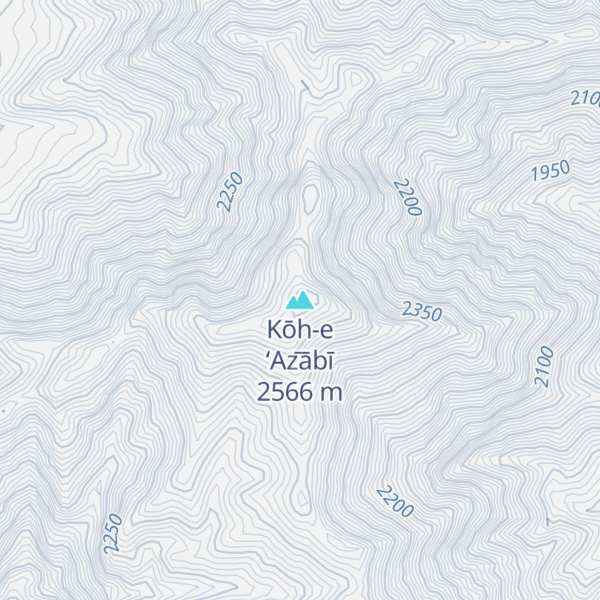 Map of Kōh-e ‘Az̄ābī