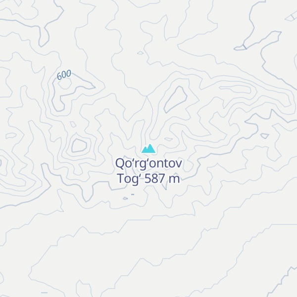 Map of Qo‘rg‘ontov Tog‘