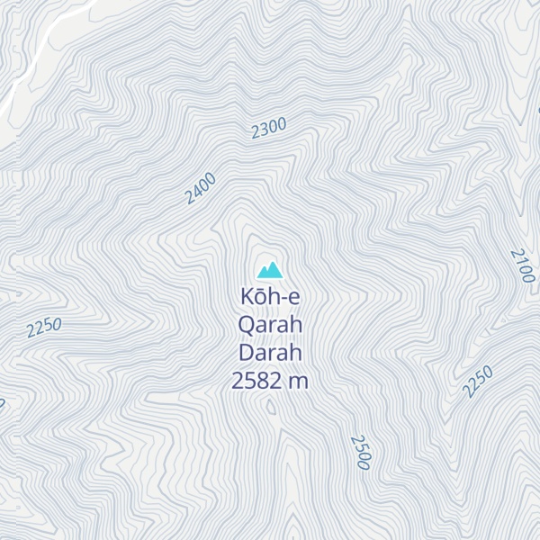 Map of Kōh-e Qarah Darah