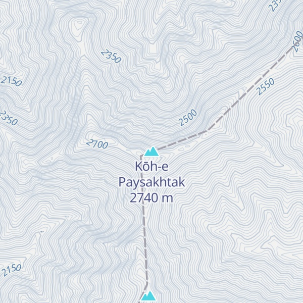 Map of Kōh-e Paysakhtak