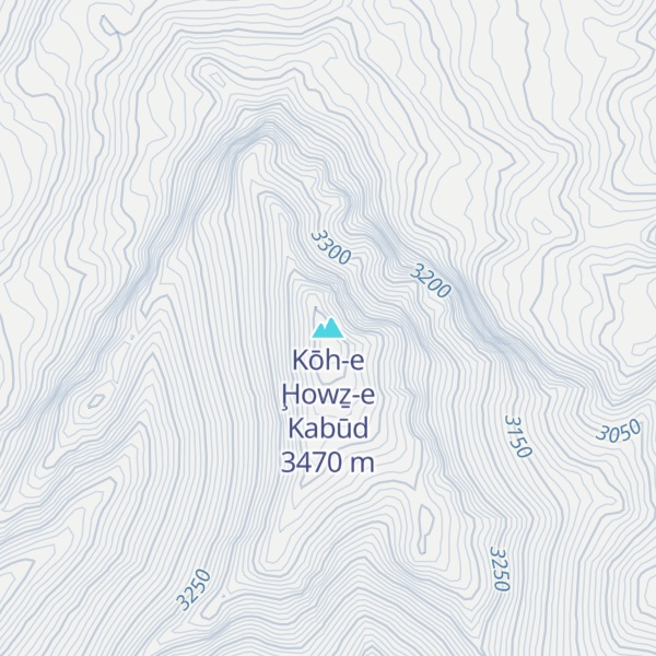 Map of Kōh-e Ḩowẕ-e Kabūd