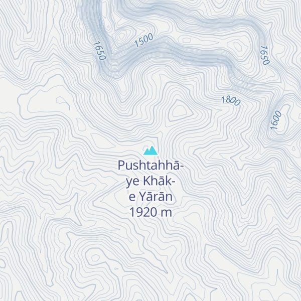 Map of Pushtahhā-ye Khāk-e Yārān