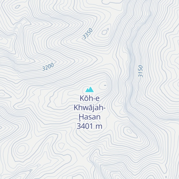 Map of Kōh-e Khwājah-Ḩasan