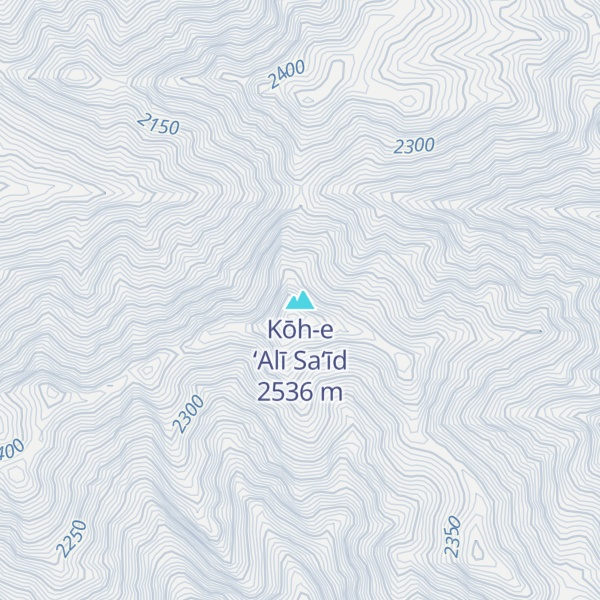 Map of Kōh-e ‘Alī Sa‘īd