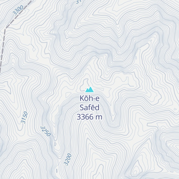 Map of Kōh-e Safēd