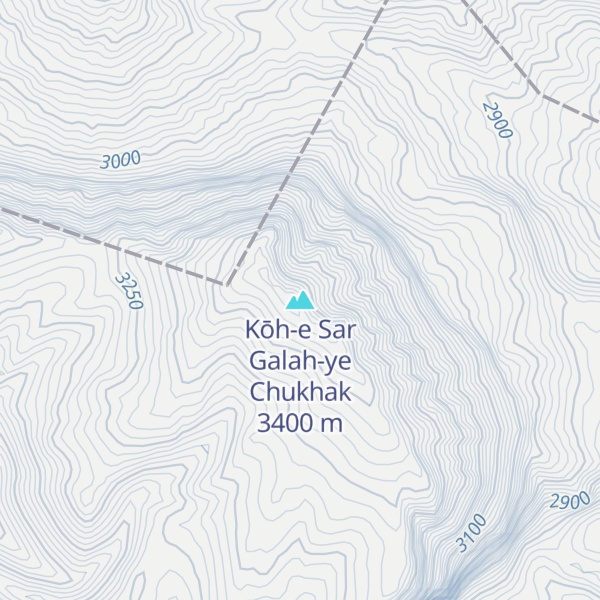 Map of Kōh-e Sar Galah-ye Chukhak
