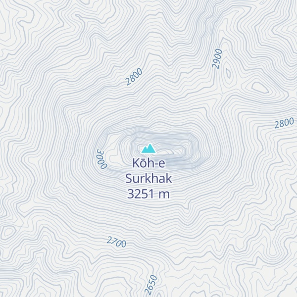 Map of Kōh-e Surkhak