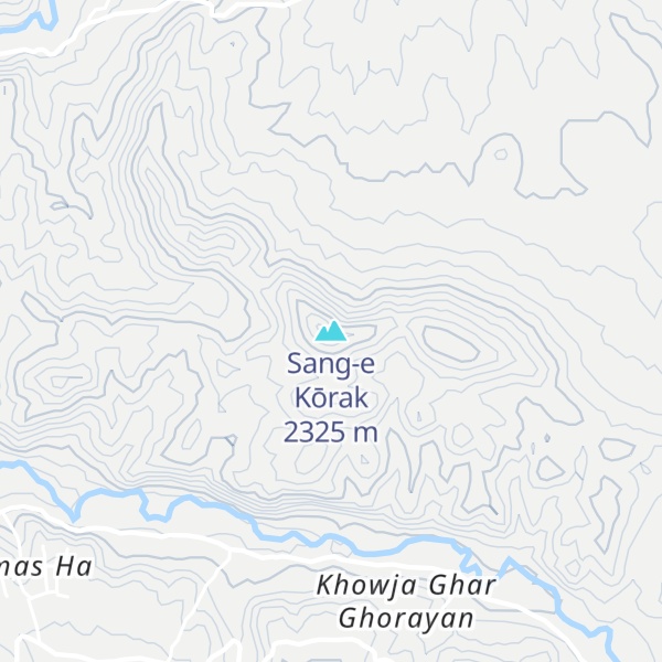 Map of Sang-e Kōrak