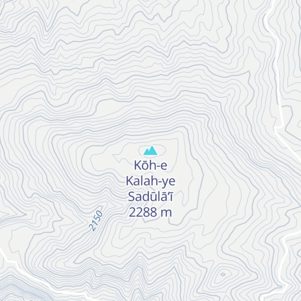 Map of Kōh-e Kalah-ye Sadūlā‘ī