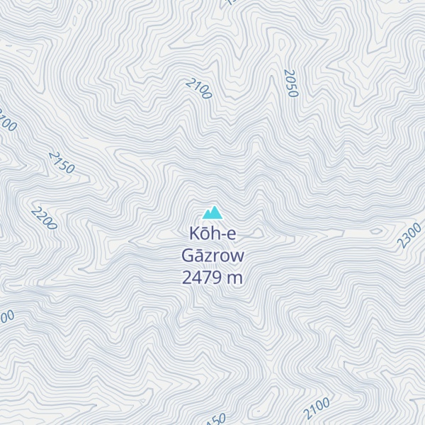 Map of Kōh-e Gāzrow