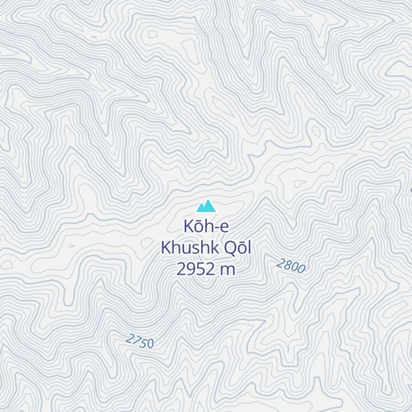 Map of Kōh-e Khushk Qōl