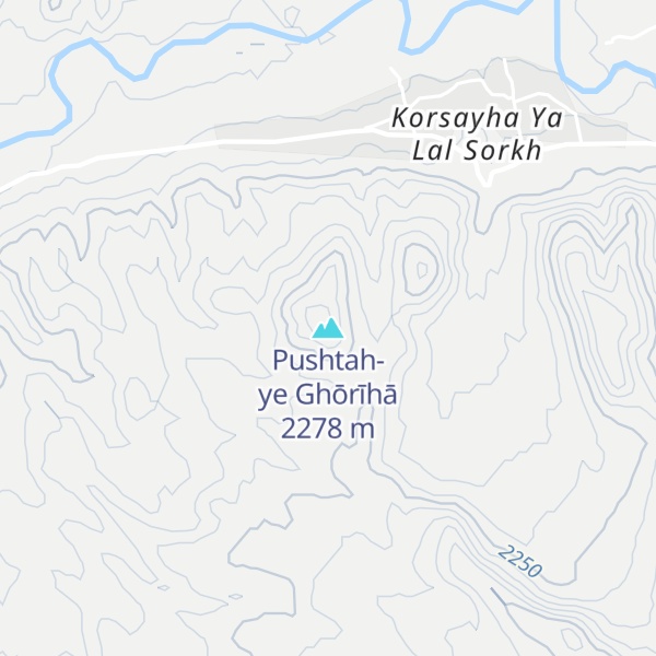 Map of Pushtah-ye Ghōrīhā