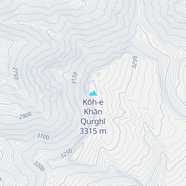 Map of Kōh-e Khān Qurghī