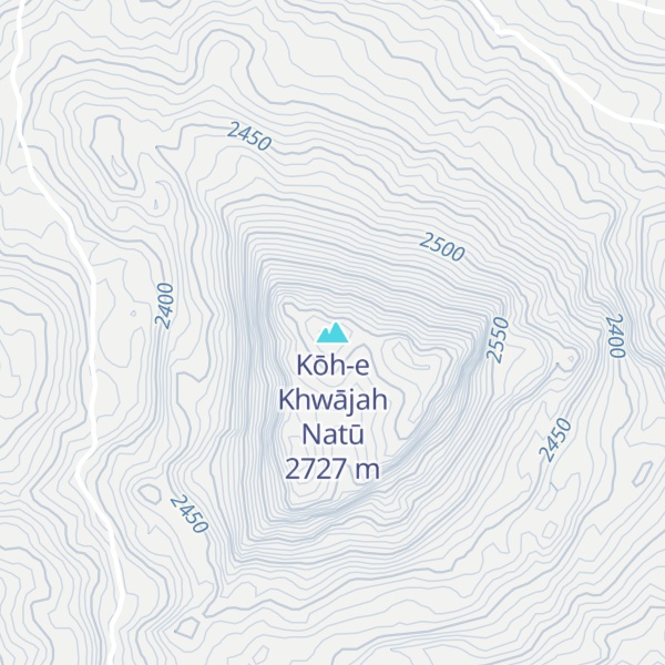 Map of Kōh-e Khwājah Natū