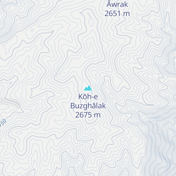 Map of Kōh-e Buzghālak