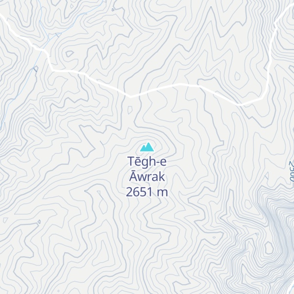 Map of Tēgh-e Āwrak