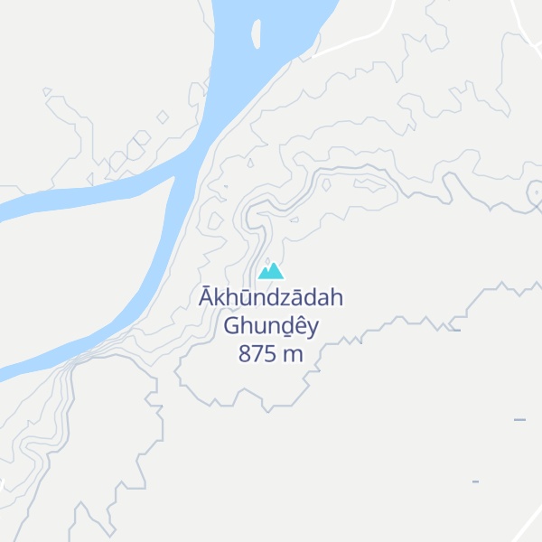 Map of Ākhūndzādah Ghunḏêy
