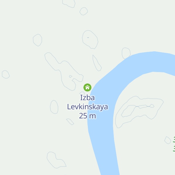 Map of Izba Levkinskaya