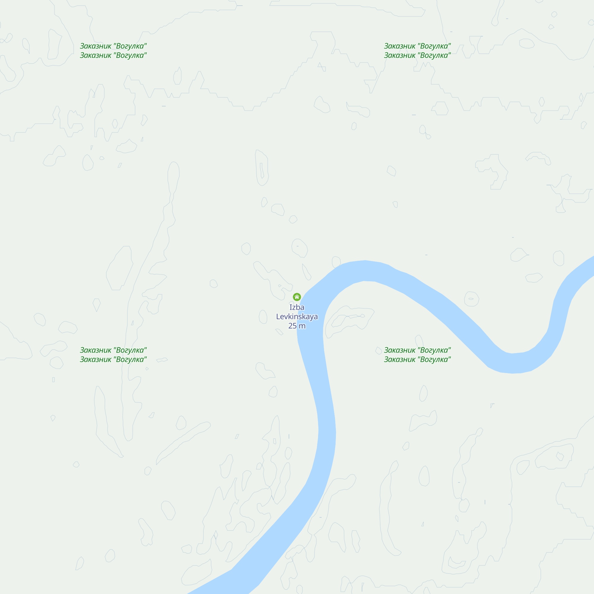Izba Levkinskaya map