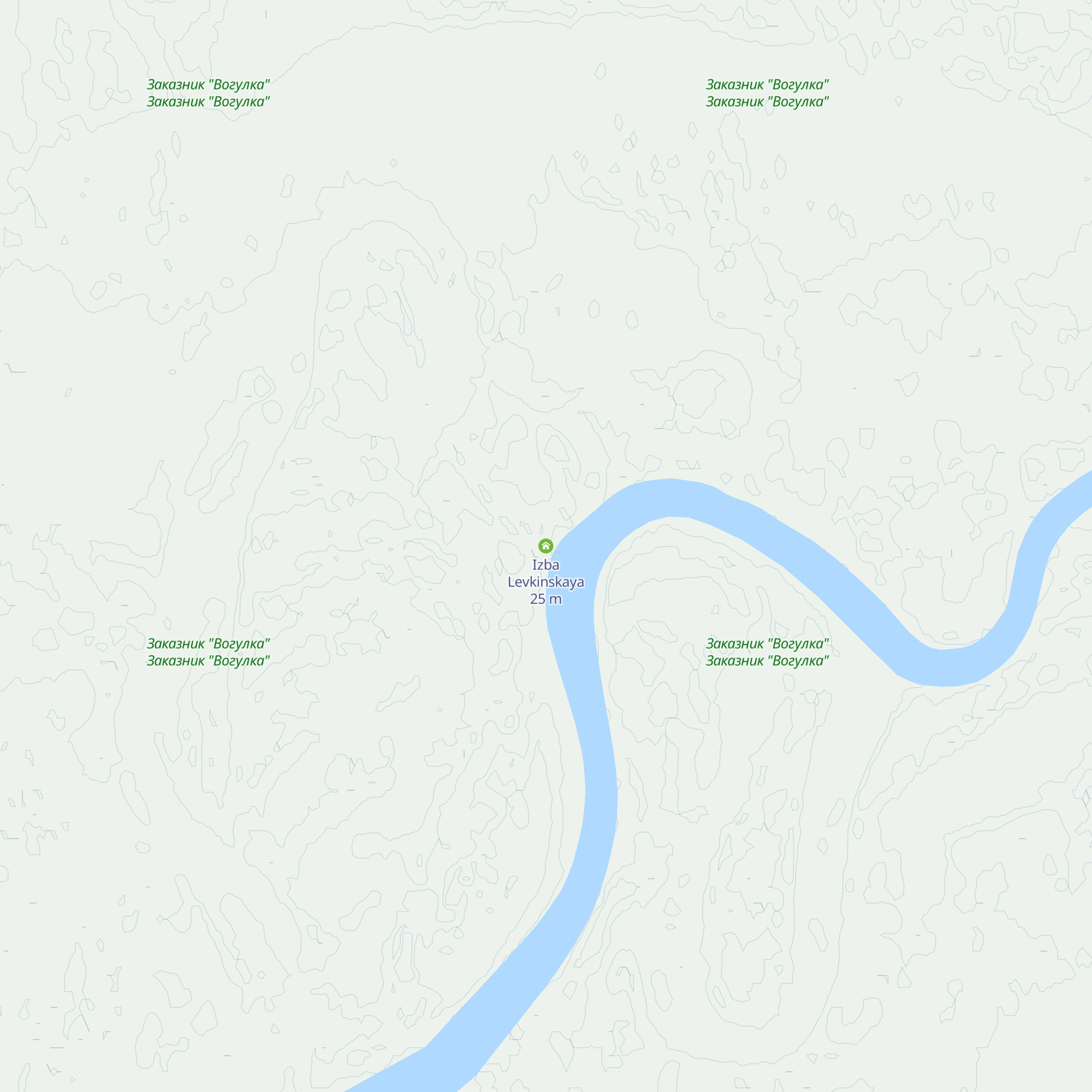 Izba Levkinskaya map